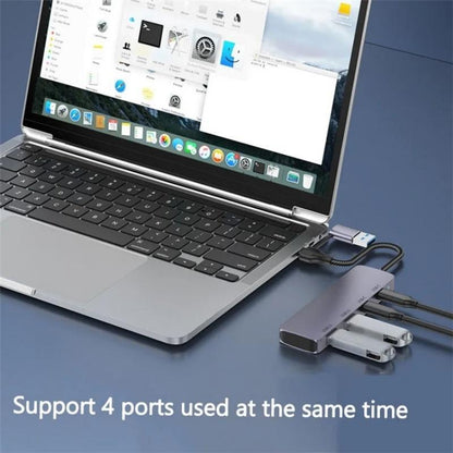 Usb 3.0 + Type-C 4-Port Hub Docking Station