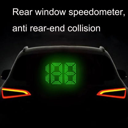 Universal Car Gps Rear Window Speedometer Hud Display