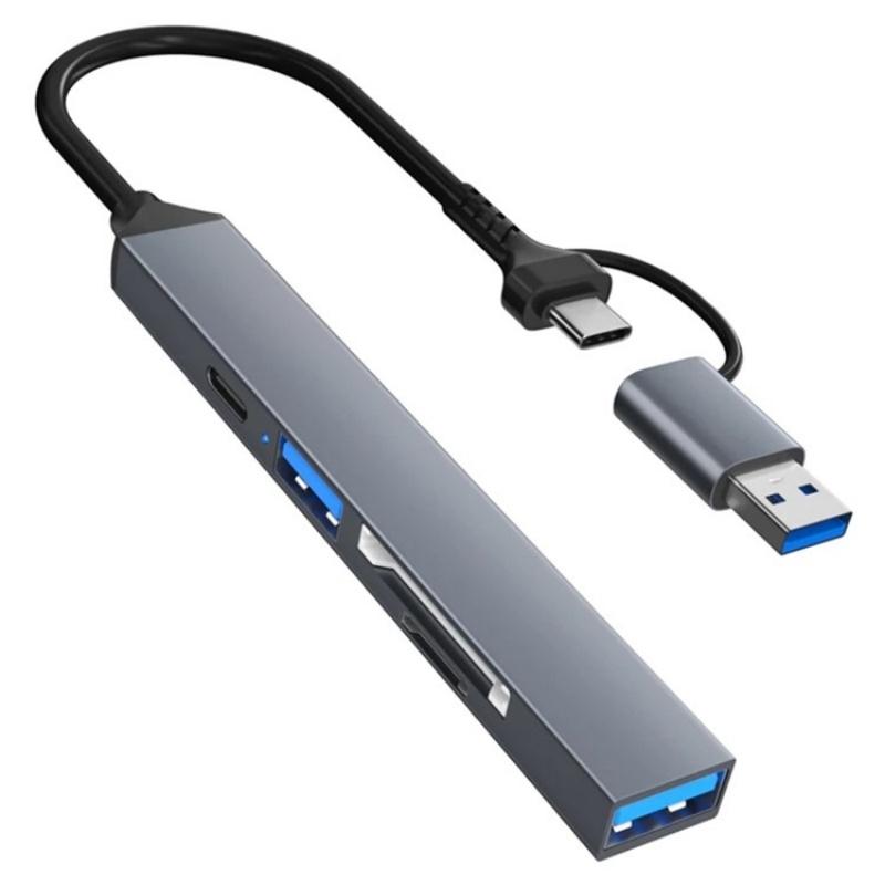 Usb 3.0 Hub With Sd / Tf Card Reader & Docking Station