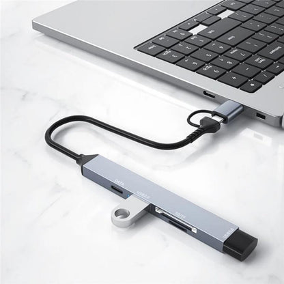 Usb 3.0 Hub With Sd / Tf Card Reader & Docking Station