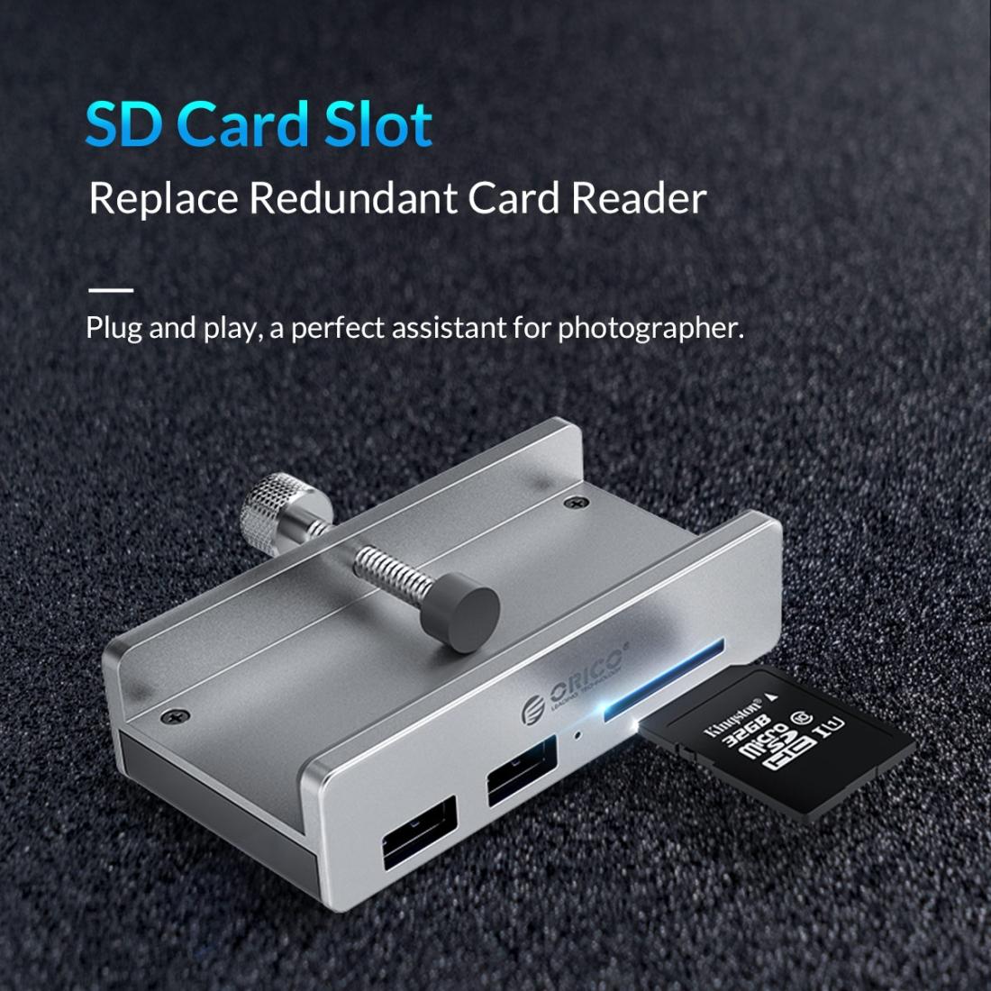 2-Port Usb3.0 Hub With Sd Card Reader
