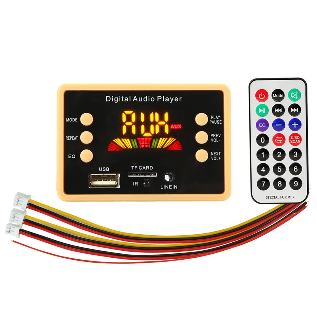 5V Car Audio Mp3 Player With Bluetooth & Remote - Fm Radio Tf Card Usb
