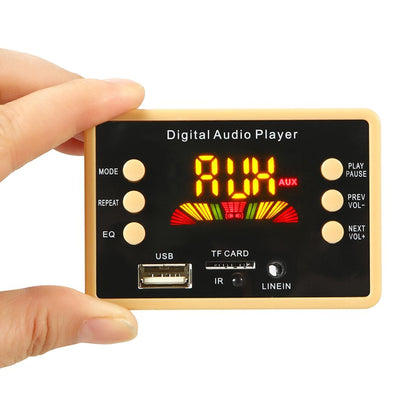 5V Car Audio Mp3 Player With Bluetooth & Remote - Fm Radio Tf Card Usb