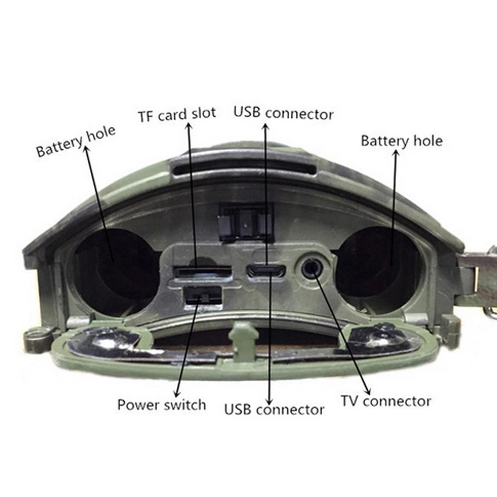 Waterproof Night Vision Hunting Trail Camera With Wide Angle And Pir Sensor
