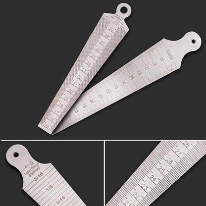 Stainless Steel Taper Gauge for Measuring Wedge Gaps 15-30mm