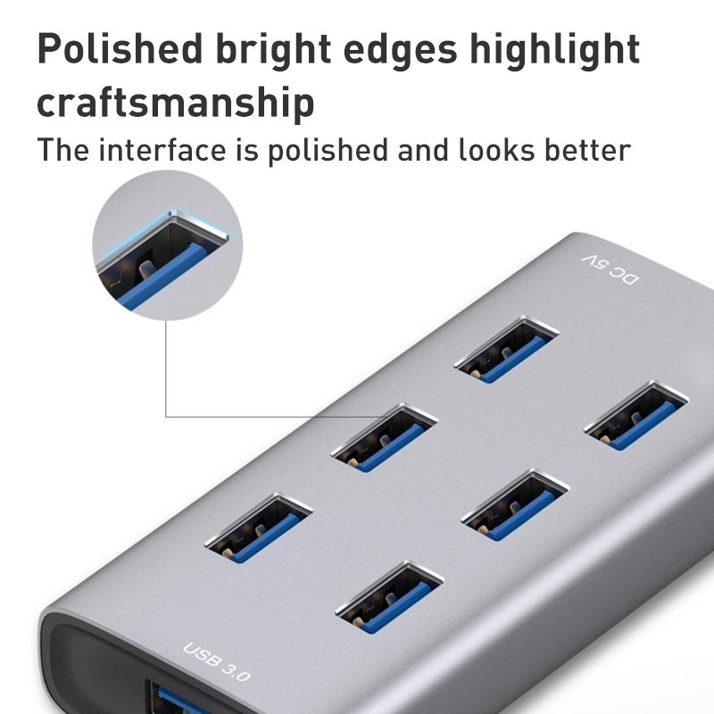 7-Port Usb 3.0 Hub With 80Cm Cable