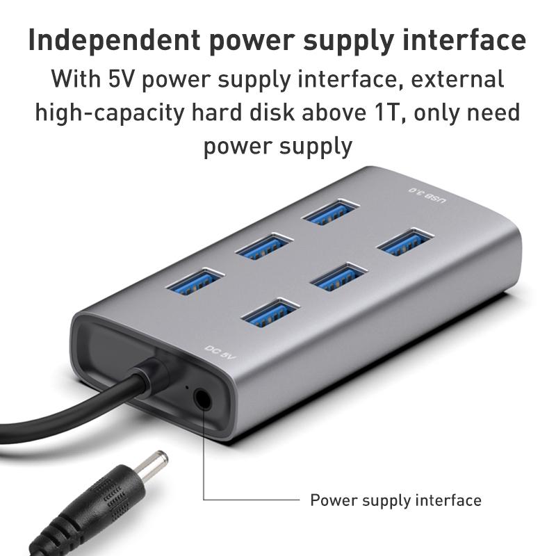7-Port Usb 3.0 Hub With 80Cm Cable