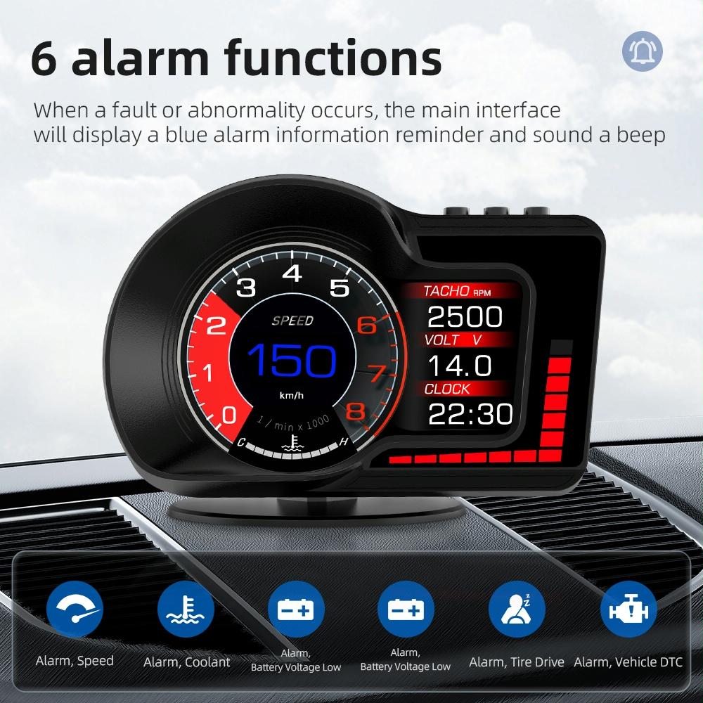 High Def Obd+Gps Hud For F15 Cars