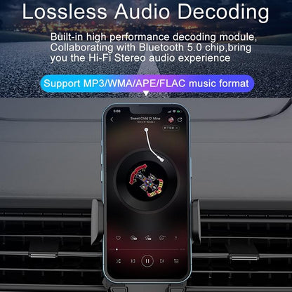 Bluetooth 5.0 Car Mp3 Player Fm Transmitter & Phone Holder