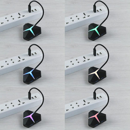 4-Port Usb 3.0 Hub 5Gbps Speed 20Cm Cable Black