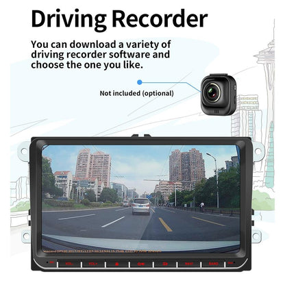 9 Inch Android 8.1 Car Radio Receiver For Volkswagen - Fm Bluetooth Gps Wifi Tf Card - Decoding