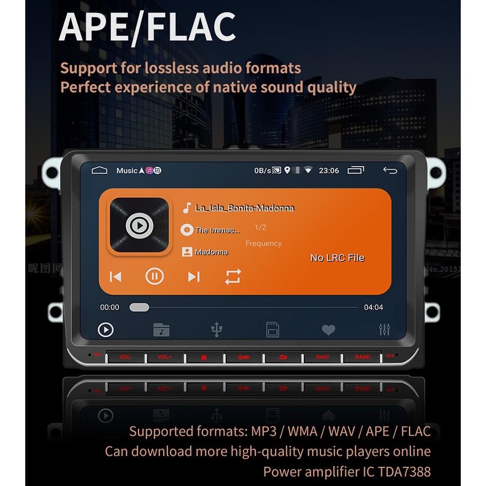 9 Inch Android 8.1 Car Radio Receiver For Volkswagen - Fm Bluetooth Gps Wifi Tf Card - Decoding