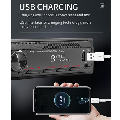 Bluetooth Car Mp3 Player - Fm Radio Tf Card Mobile Phone Interconnection - M11
