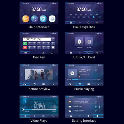 Universal Android Car Mp5 Player - Large Screen Display