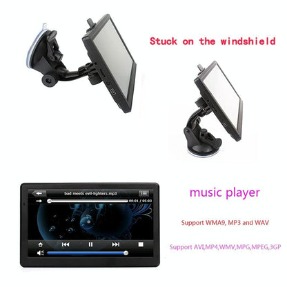 7 Inch Car Gps Navigator 8G + 128M Resistive Screen Middle East Map Fm / Tf Card Support