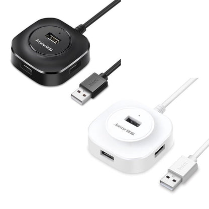 High-Speed 4-Port Usb2.0 Docking Hub White 0.5M