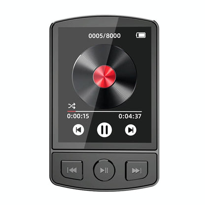 1.8 Inch Color Screen Mp3 / Mp4 Bluetooth Walkman With Back Clip - 64Gb