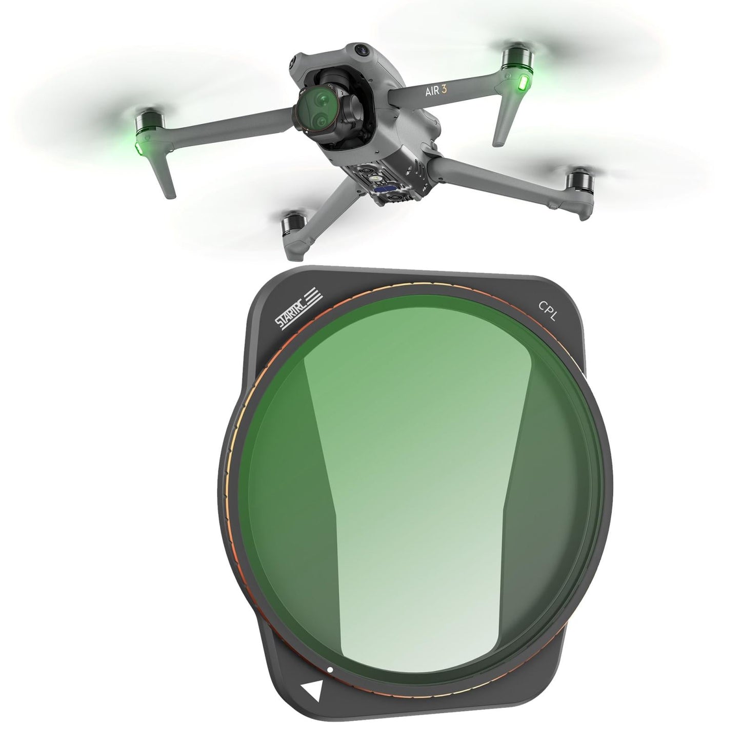 Versatile 4-in-1 Lens Filter for Dji Air 3 Drone - For Dji Air 3 6 In 1 Nd8/16/32/64 Uv Cpl