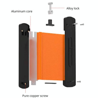 Metal Profile Contour Utensils Set with 10 Ruler Straight Edge Pencil and Screwdriver - Locking Feature