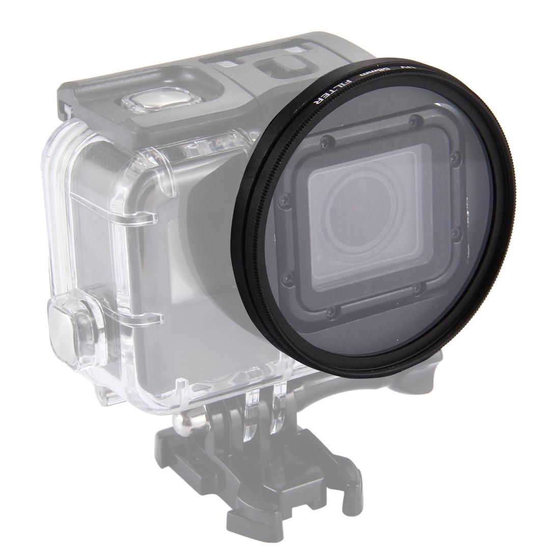 3-in-1 58mm Round Uv Filter with Cap for Gopro Hero7 / 6 / 5