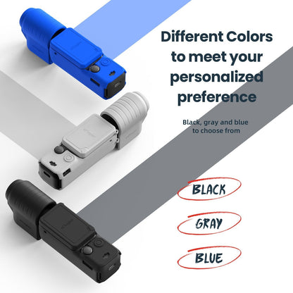 5-in-1 Silicone Case for Dji Pocket 3 Camera Accessories - 7 In 1 Blue