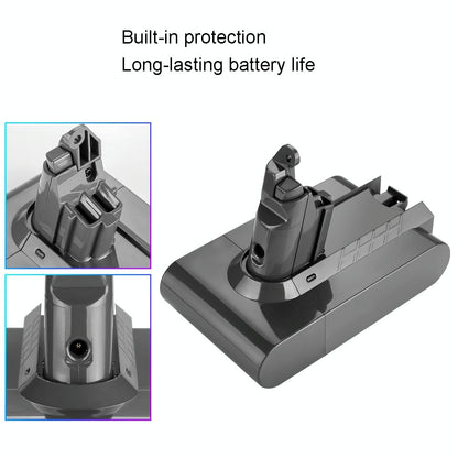 Extra Battery for Dyson V6 Handheld Vacuum - Replacement - 3.5Ah