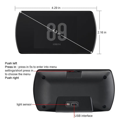 Car Hud Display Gps Speed Voltage Altitude