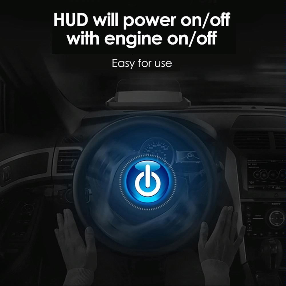 3.5 Inch Car Gps Hud Display Speed Time Distance
