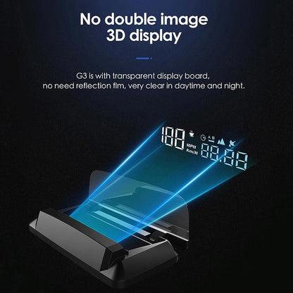 3.5 Inch Car Gps Hud Display Speed Time Distance