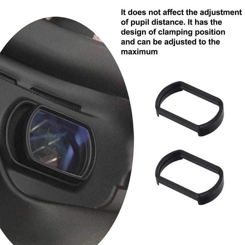 2 Pcs Myopia Glasses Lens Vision Correction Aspherical Lens for Dji Fpv Goggles V2