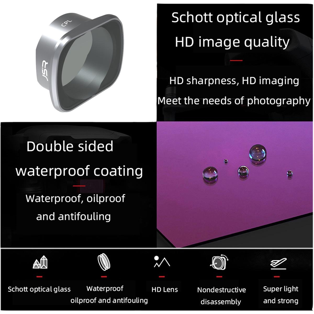 Aluminum Alloy Frame for Dji Fpv with Ks Nd8 Nd16 Cpl Lens Filter