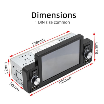 5 Inch Car Bluetooth Mp5 Inch Player - Phone Mirror Link Steering Wheel Control