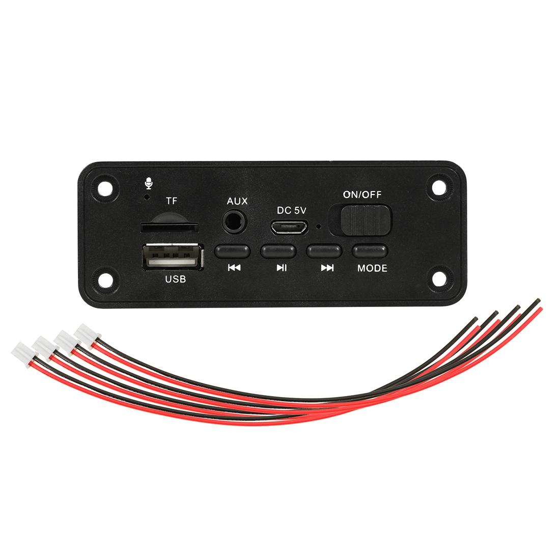 5V Car Mp3 Player Board With Fm Radio Bluetooth Tf Usb Aux Recording Call