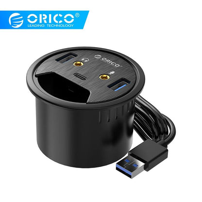 Multi-Function Desktop Power Grommet Hub