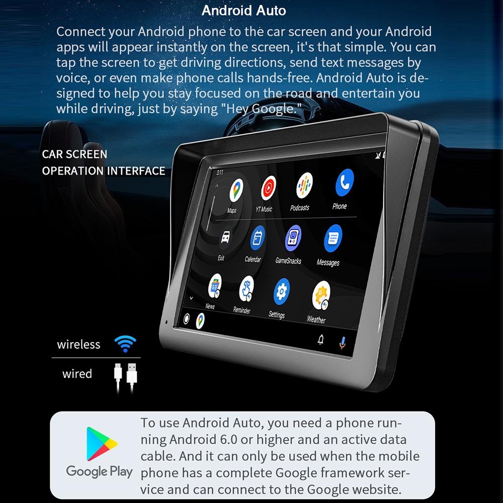 7 Inch Wireless Carplay Bluetooth Mp5 Player - Mobile Interconnection