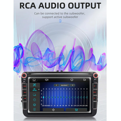 8 Inch Car Mp5 Audio Player Bluetooth / Fm / Sd / Aux / Mirrorlink For Volkswagen