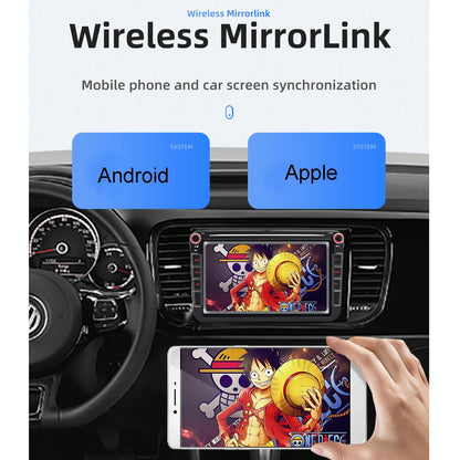 8 Inch Car Mp5 Audio Player Bluetooth / Fm / Sd / Aux / Mirrorlink For Volkswagen