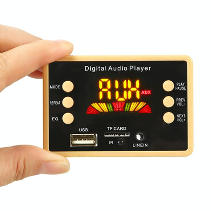 12V Car Mp3 Player Board W / Bluetooth & Remote - Fm Radio Tf / Usb