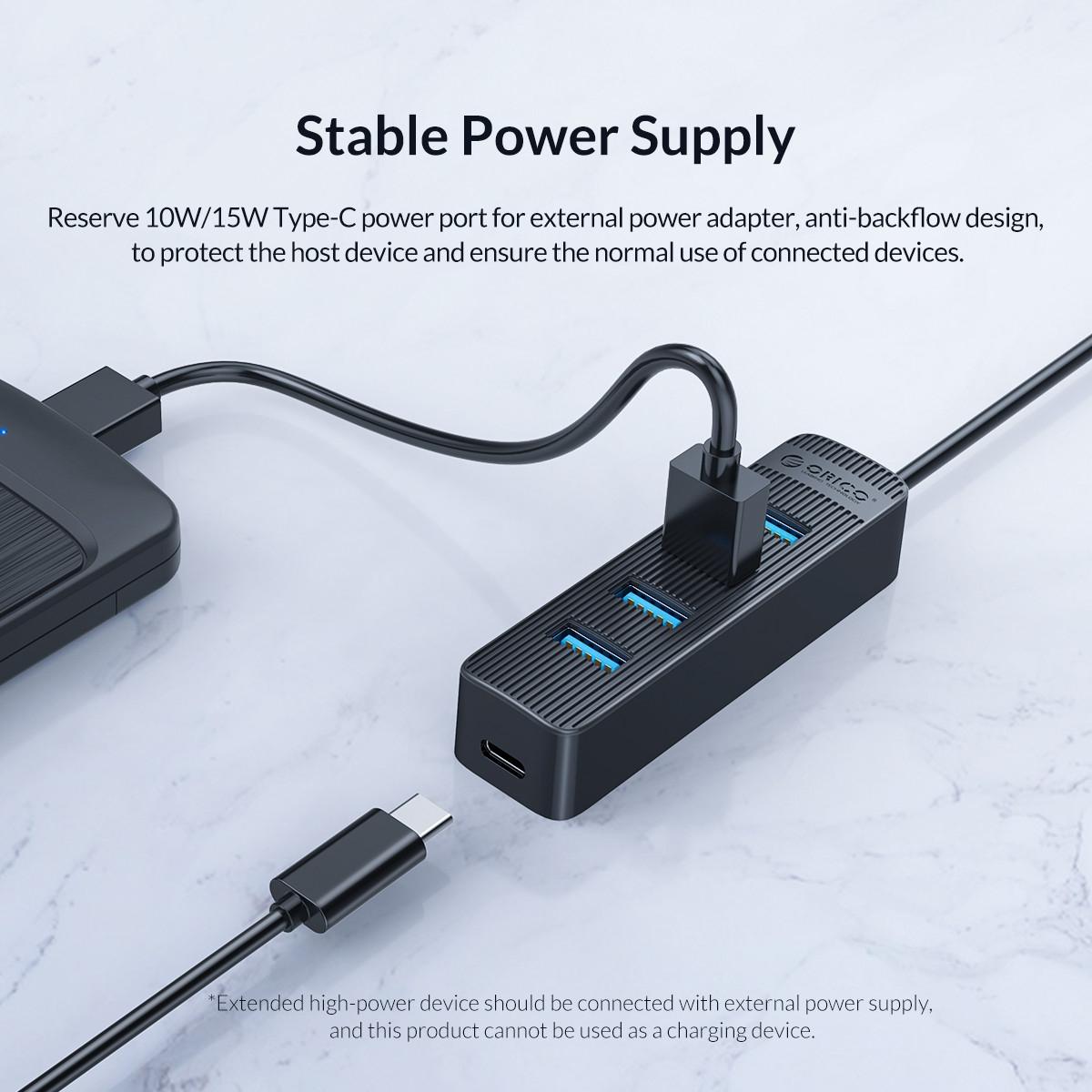 4-Port Usb 3.0 Hub High-Speed Data Transfer