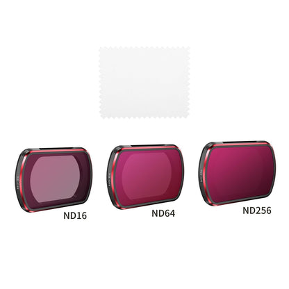 Complete Lens Filter Set for Dji Pocket 3 - Nd16 Nd64 and Nd256