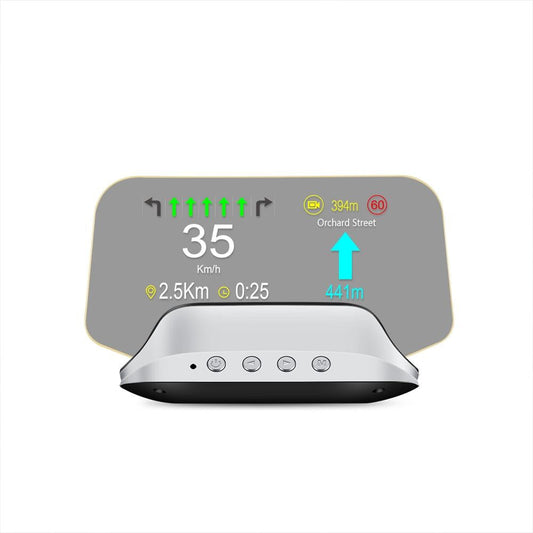 Car Head Up Display Hud Overspeed Temp Voltage Engine Failure Fatigue Reminder Navigation