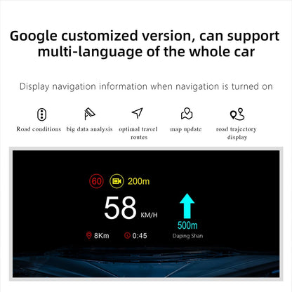5.1 Inch Car Hud Display For Tesla Model 3 / Y Overspeed Alarm & Battery Percentage
