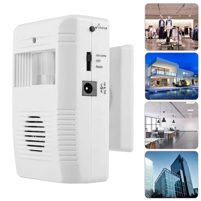 Electronic Infrared Sensor Doorbell - White Guest Welcome