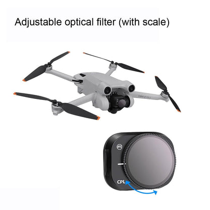 Adjustable Aluminum Filter for Dji Mini 3 Pro - Nd64