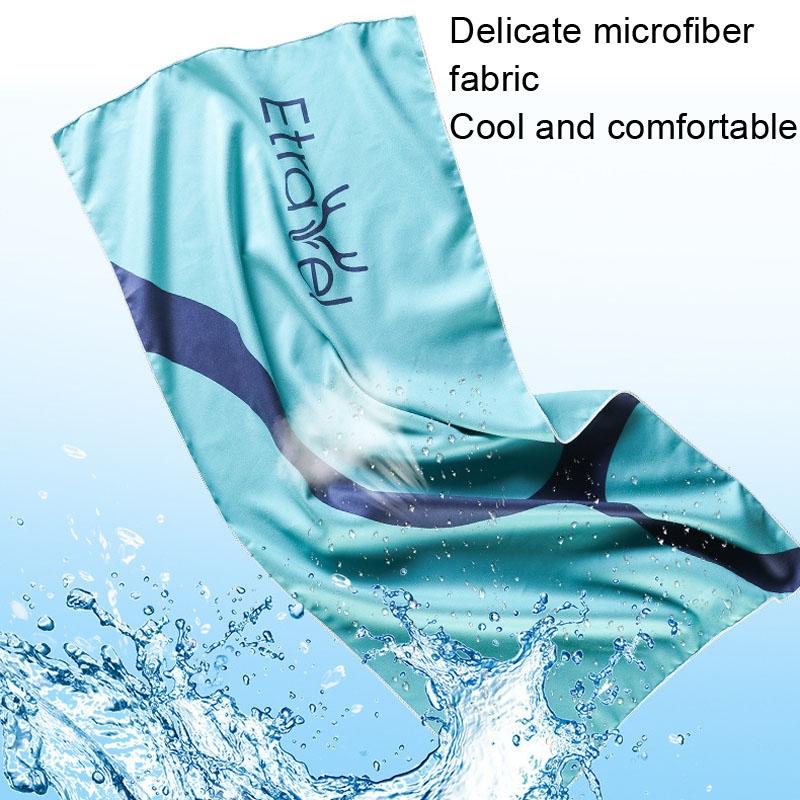 Large Double-sided Fleece Bath Towel - Quick-drying Black