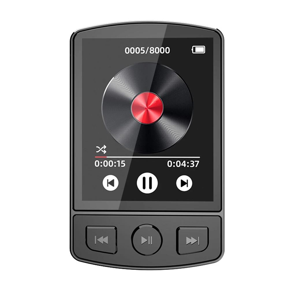1.8 Inch Color Screen Mp3 / Mp4 Bluetooth Walkman With Back Clip - 128Gb