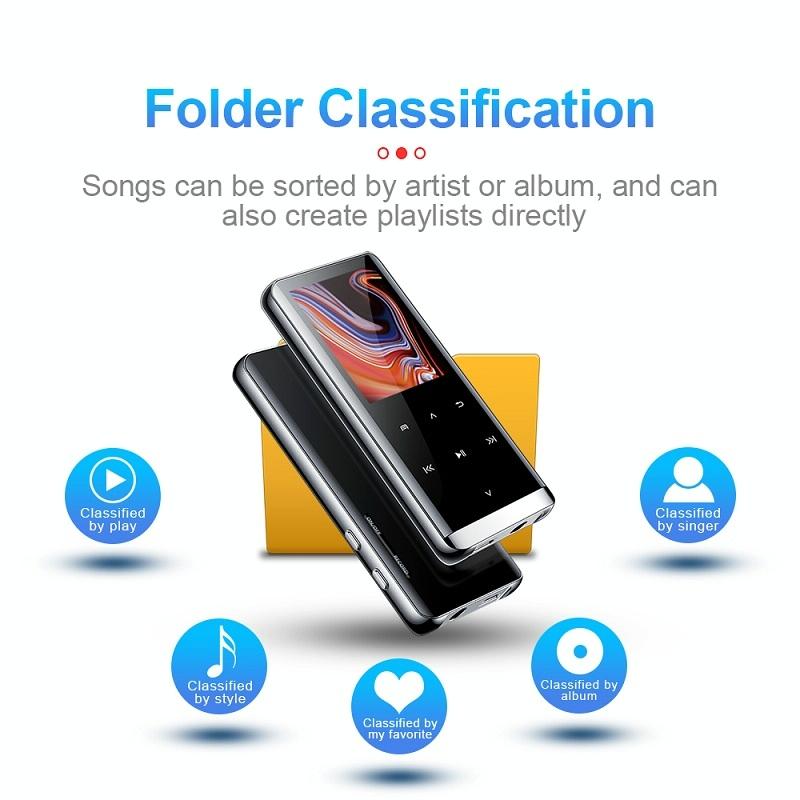 High Def Noise Reduction Mp4 Player 8Gb Record / E Book / Tf No Bluetooth