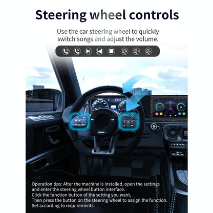 7 Inch Ips Car Android Player Gps Navigation Bluetooth Fm Wifi Steering Wheel Control