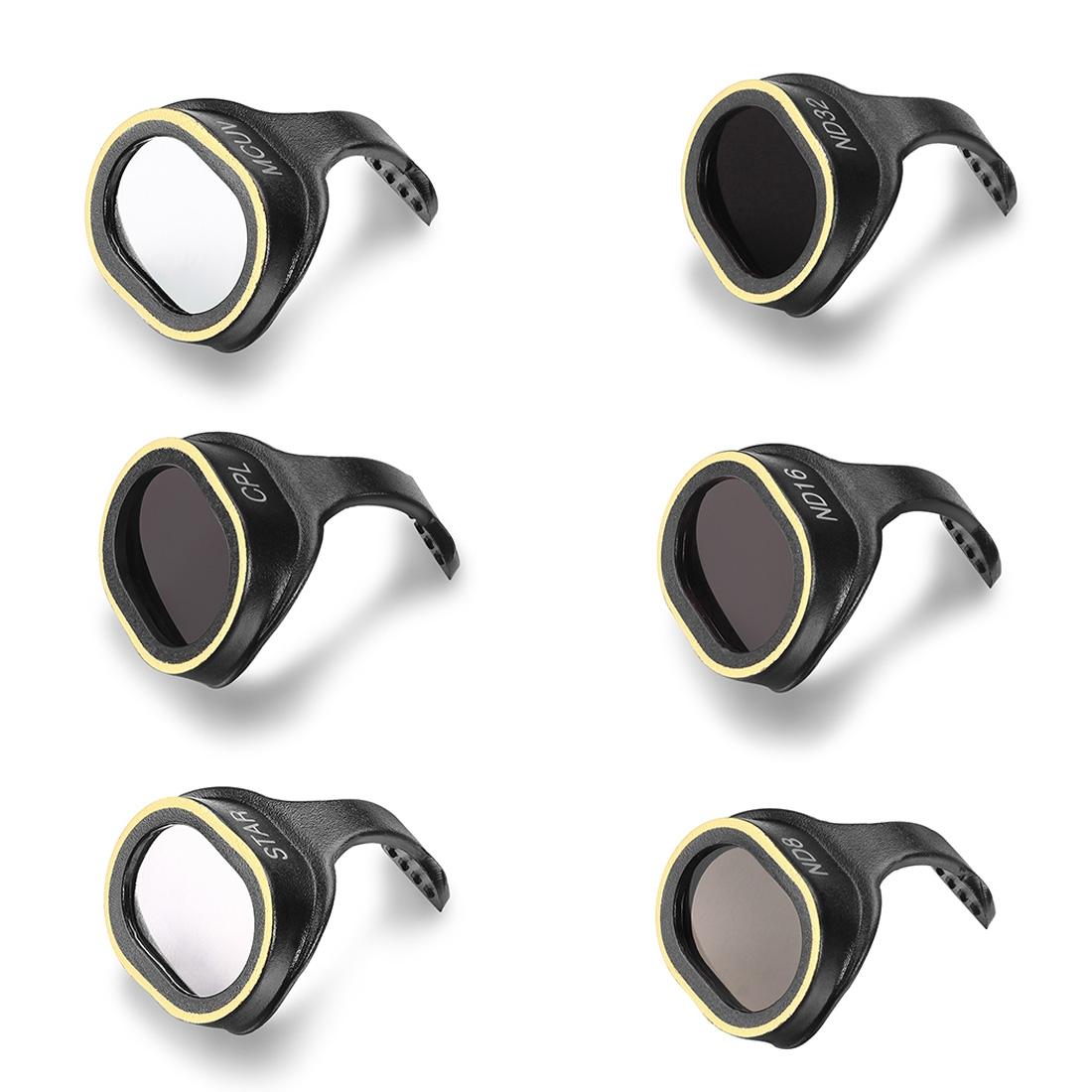 6-in-1 Hd Drone Lens Filter for Dji Spark - Star Effect Nd8 Nd16 Nd32 Mcuv Cpl