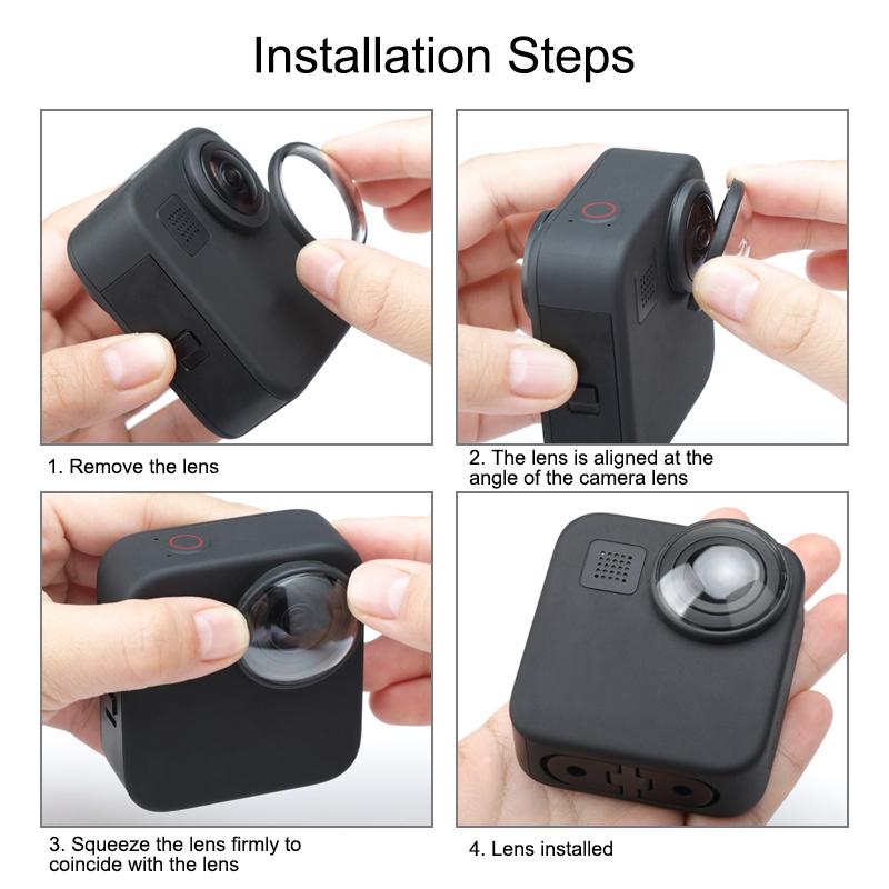 2-pack Acrylic Protective for Gopro Max - Clear